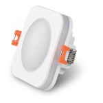 Foco Downlight empotrar LED cuadrado 6W IP44